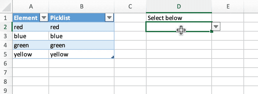 Erstellen Sie eine Mehrfachauswahl-Dropliste ohne VBA in der Tabelle mit Excelize mit Go