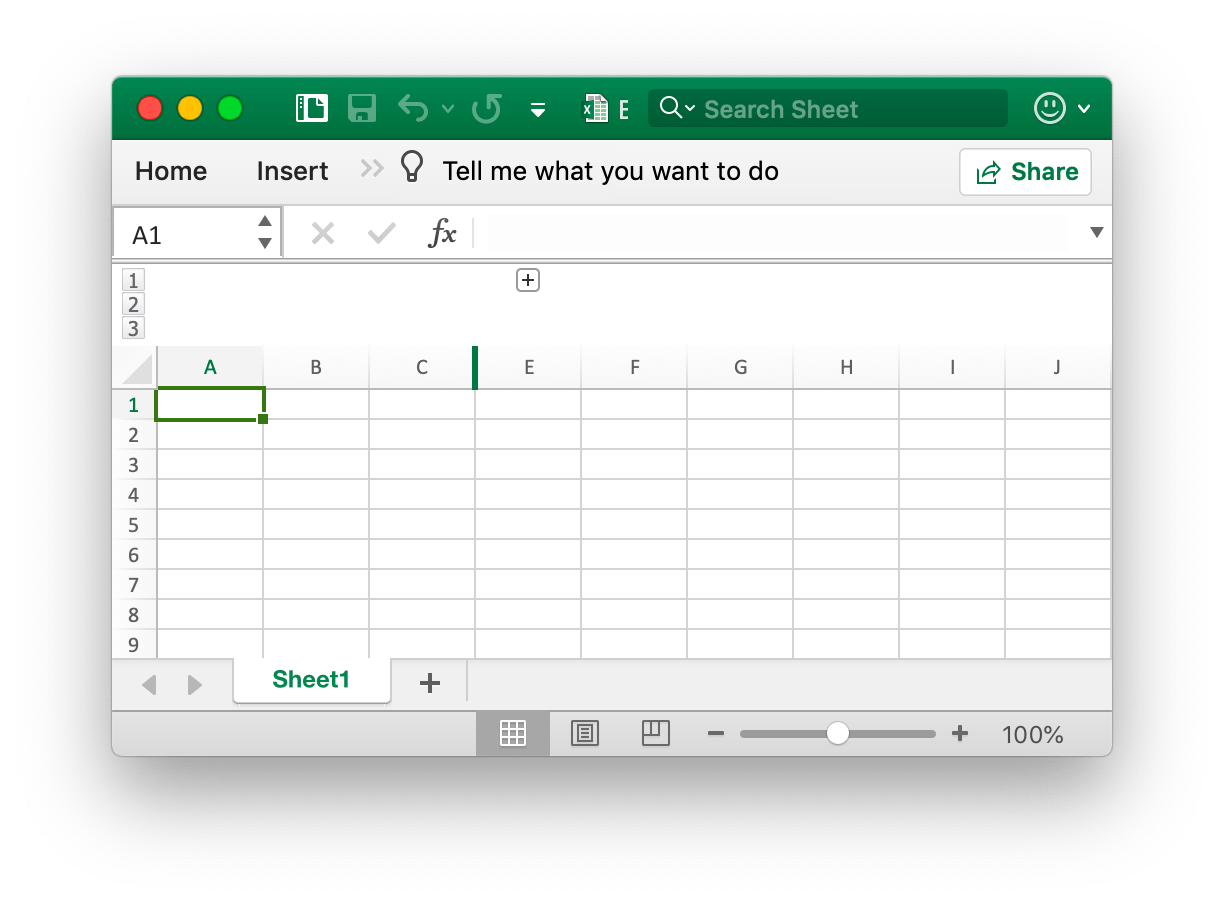 Create column outline