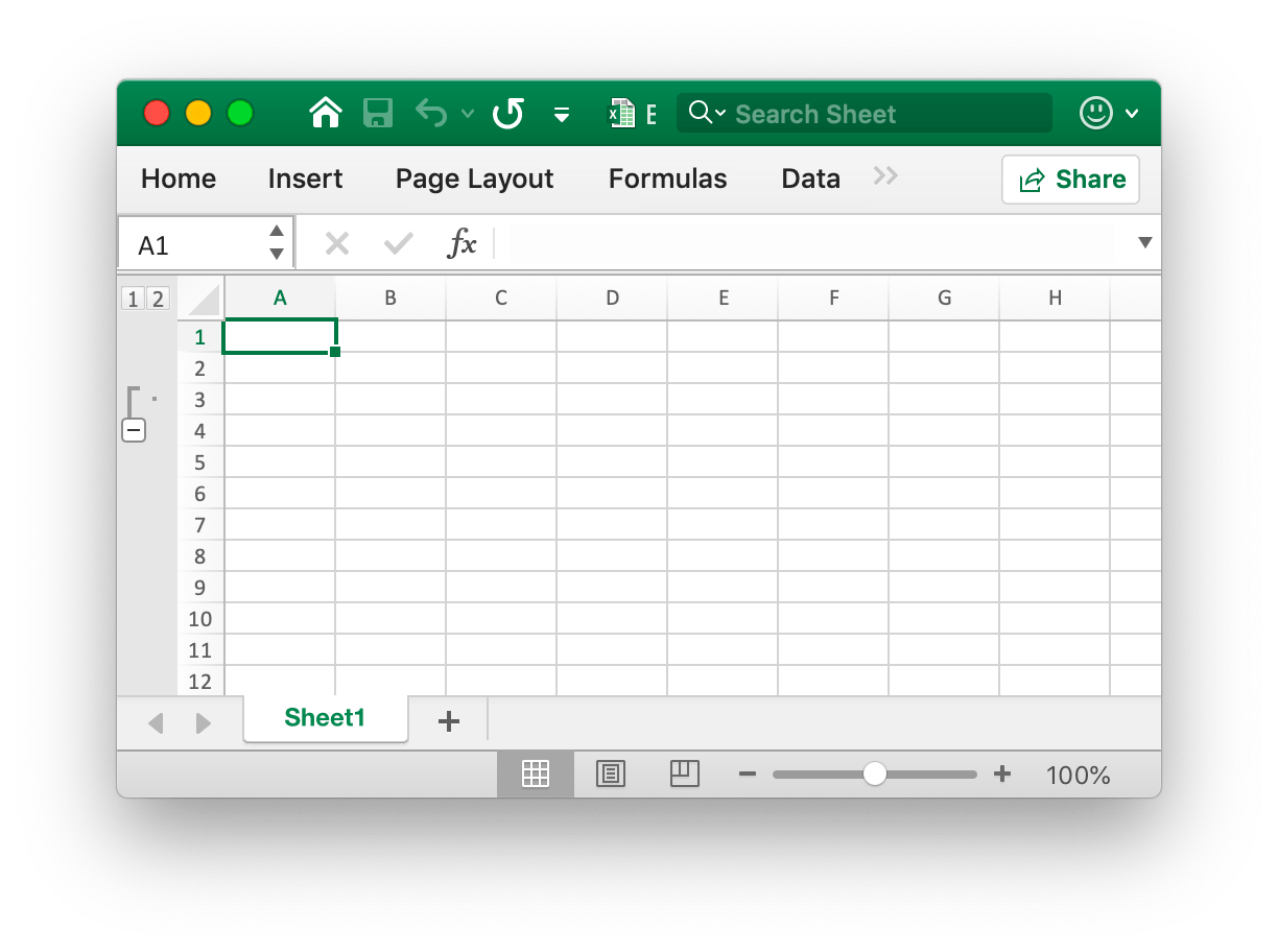 Create row outline