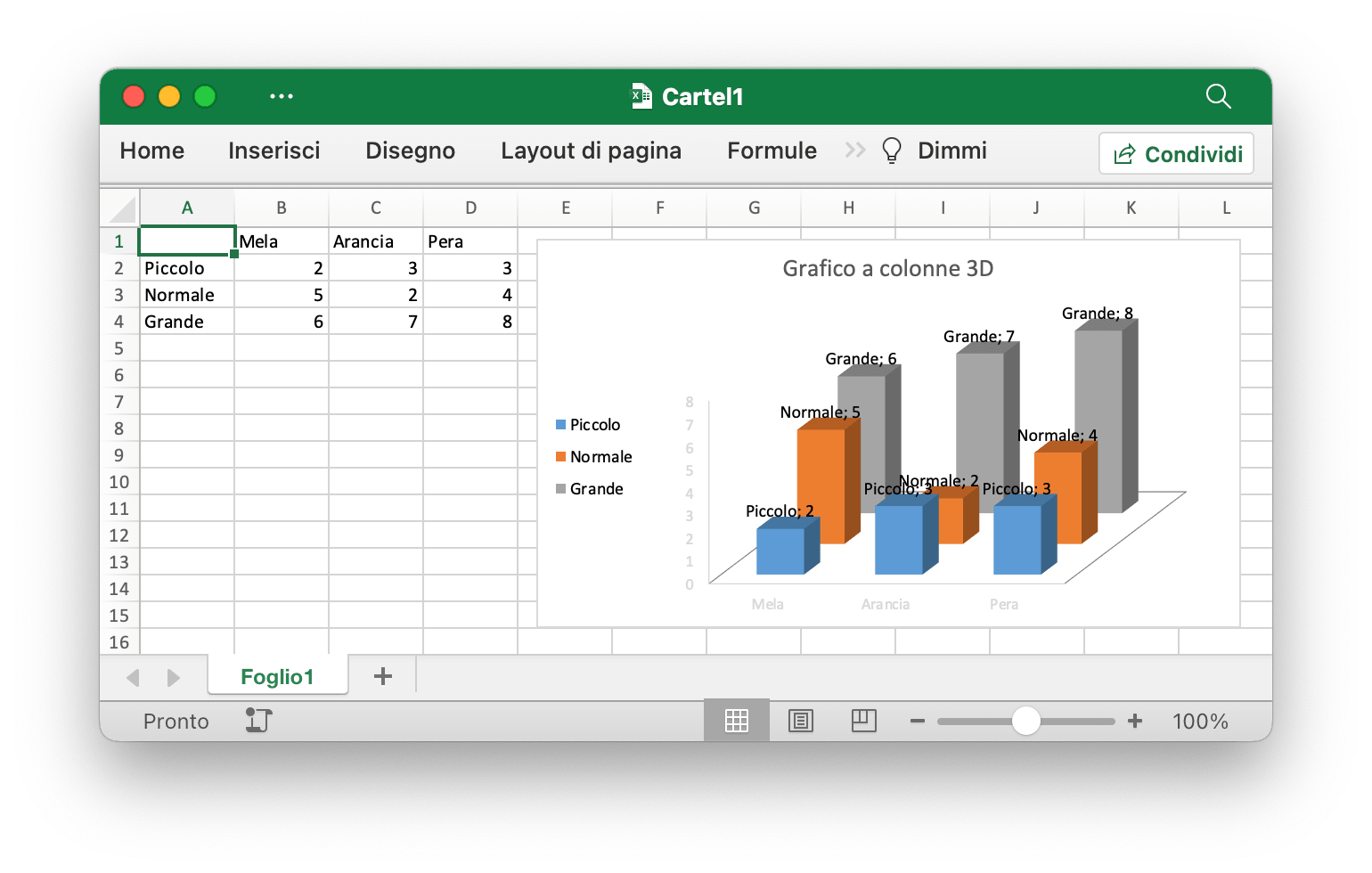 crea un istogramma 3D con Excelize utilizzando Go