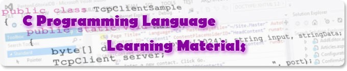 C Programming Language Learning Materials [Chinese Simplified]