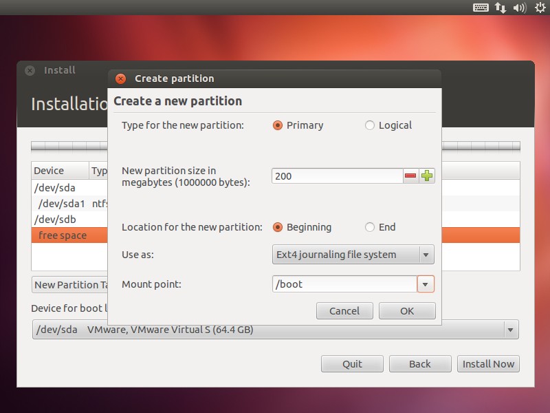 Install Ubuntu 12.04 and Windows 8 dual system