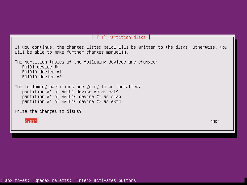 how to divide disks in softraid