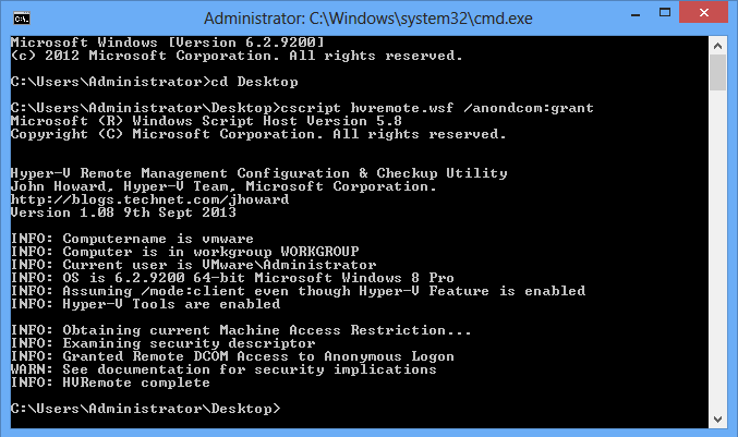 Install Hyper-V Server 2012 in VMware Workstation