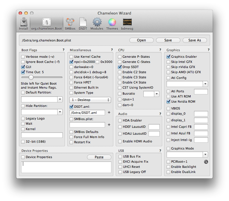 State enable. DSDTSE. Plist Editor Windows.