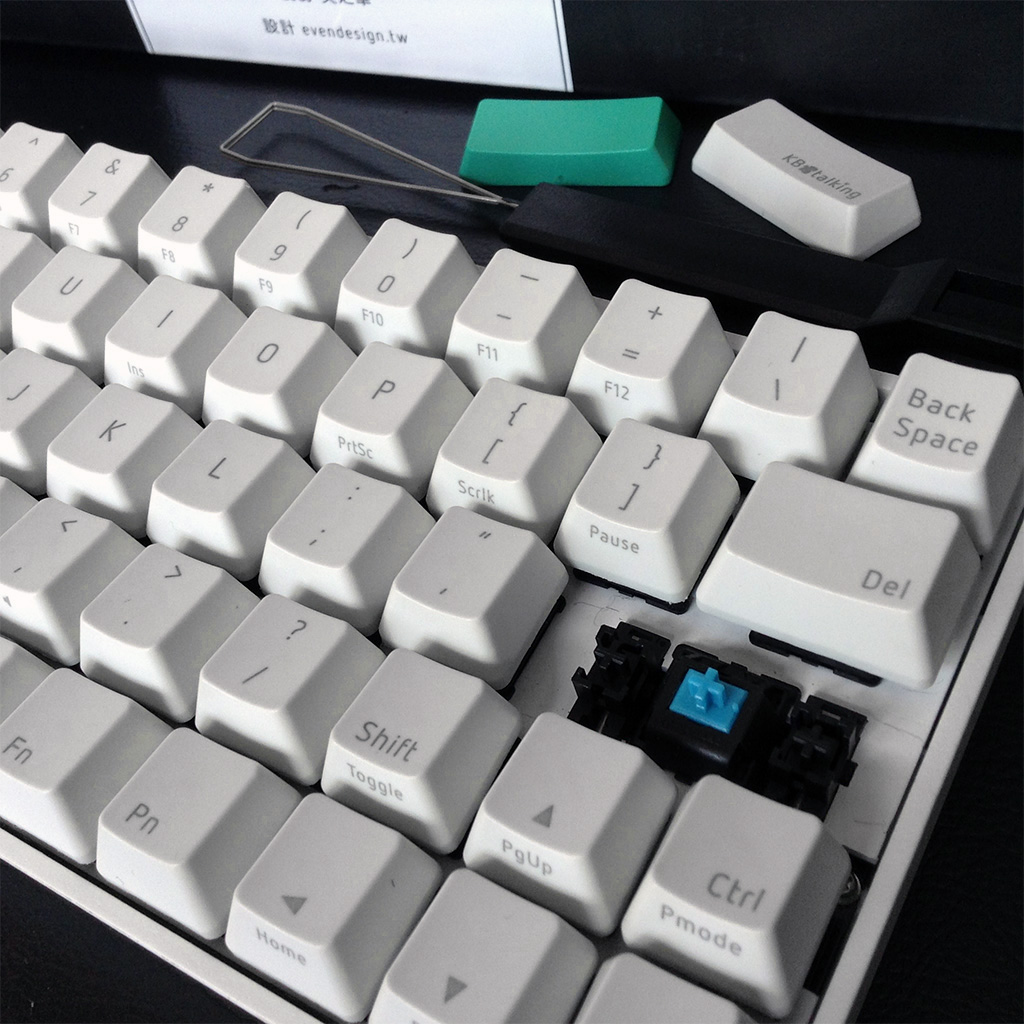 KBTalking Pure Pro 60% Cherry MX Blue Mechanical Keyboard