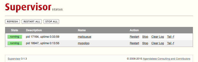 Monitoring Processes with Supervisord