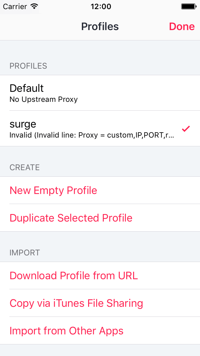 Configuration Surge and ShadowSocks on iOS