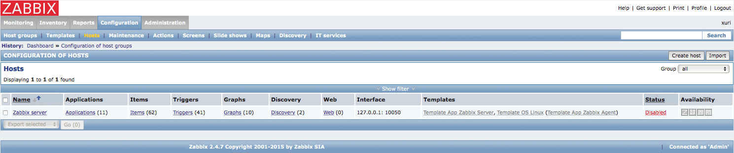 Monitor Servers with Zabbix